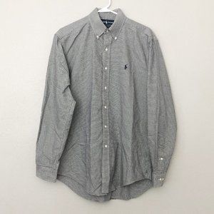 RALPH LAUREN Yarmouth Oxford Top SZ 15 1/2 34/35